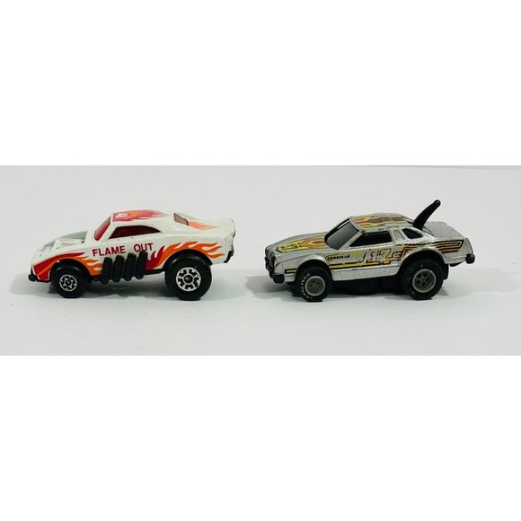 Vintage Matchbox Flame Out & Hot Wheels Scorchers White Thunderbird Die-Cast Car - Picture 15 of 15